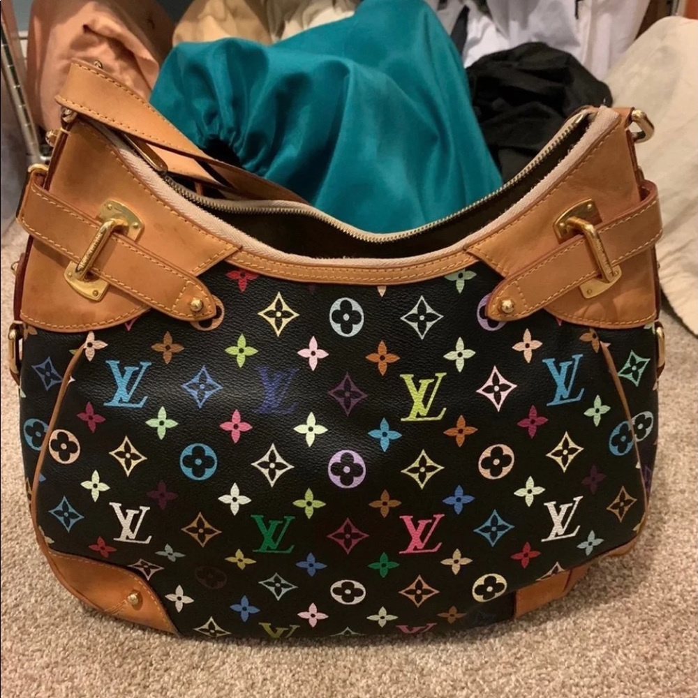 Louis Vuitton Black Multicolor Greta